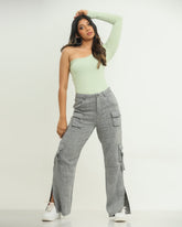 One Shoulder Long Sleeve Bodysuit